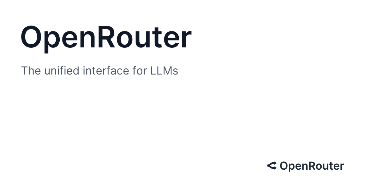 OpenRouter preview